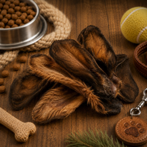 oreilles de boeuf avec poils