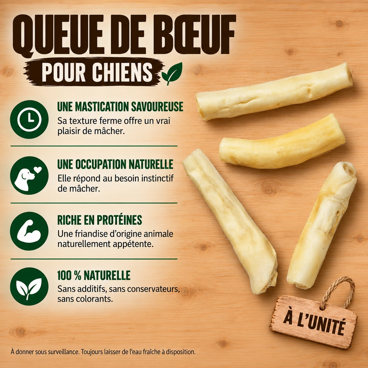 queue de bœuf pour chiens